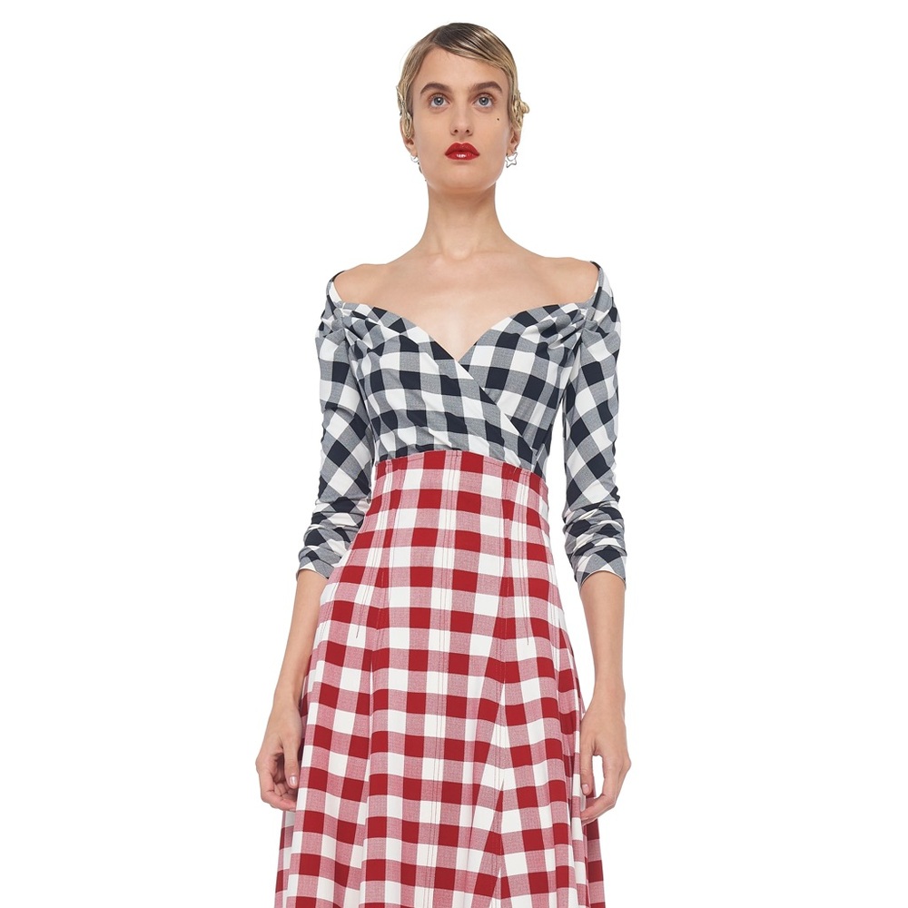 SWEETHEART SIDE DRAPE TOP Norma Kamali